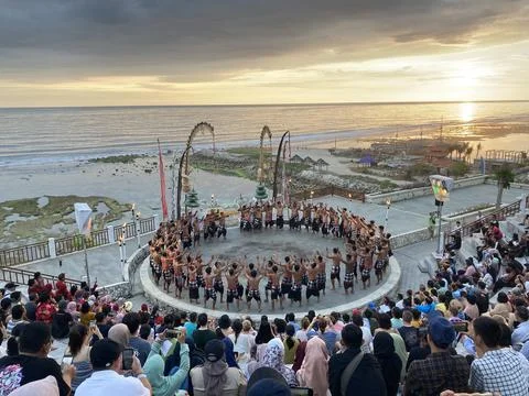 "Tari Kecak" Performance dance Stock Photos