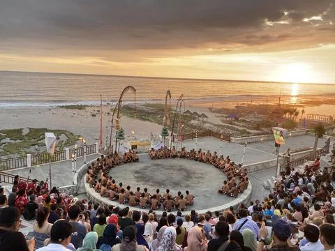 "Tari Kecak" Performance dance Stock Photos
