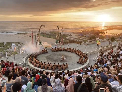 "Tari Kecak" Performance dance Stock Photos