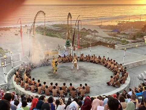 "Tari Kecak" Performance dance Stock Photos