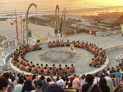 "Tari Kecak" Performance dance Stock Photos