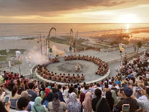 "Tari Kecak" Performance dance Stock Photos