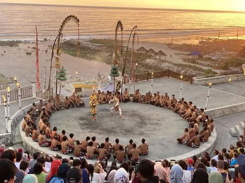 "Tari Kecak" Performance dance Stock Photos