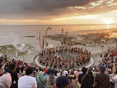 "Tari Kecak" Performance dance Stock Photos