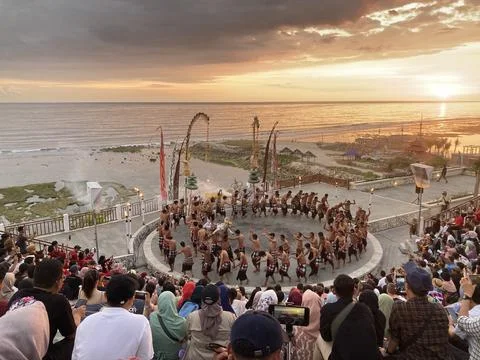 "Tari Kecak" Performance dance Stock Photos