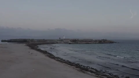 Tarifa lighthouse in Spain 库存影片 251703433