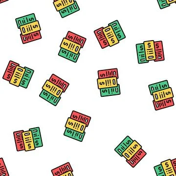 Tariff plans subscription vector seamless pattern Stock Illustration