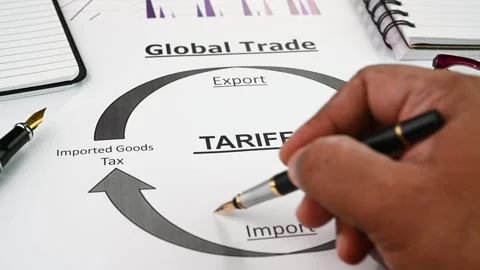 Tariffs Stock Footage 304536531