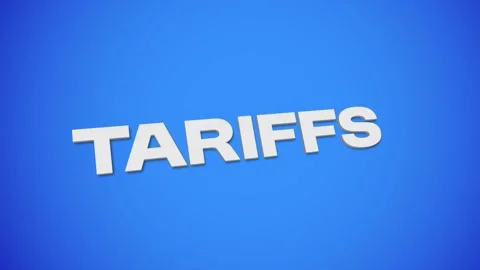 Tariffs. Trade relations or economic policy. Stock Footage 305785721