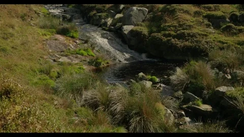 Tarnbrook wyre, waterfalls Stock Footage 313353853