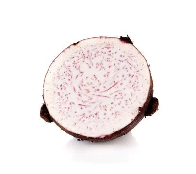 Taro isolated on white background Stock Photos