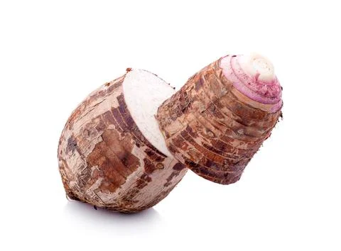 Taro isolated on white background Foto stock