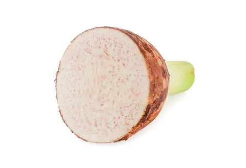 Taro isolated on white background Stock Photos