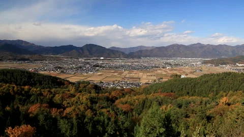 Taro Mountain Range and Shioda Plain Vídeos de archivo 330281632