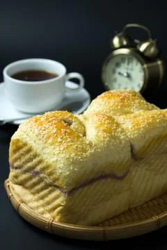 Taro sesame bread Stock Photos