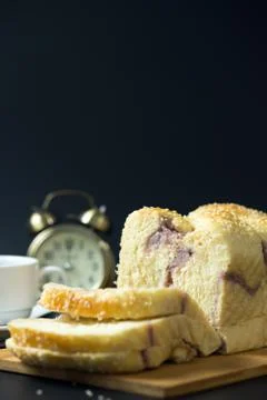 Taro sesame bread Stock Photos