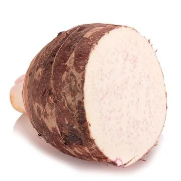 Taro on white background Stock Photos