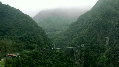 Taroko Gorge Bridge Stock Footage 154394247