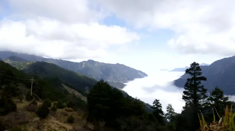 Taroko Time Lapse Clouds Stock Footage 60809925