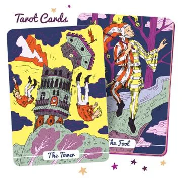 Tarot Card Deck Stock Illustration