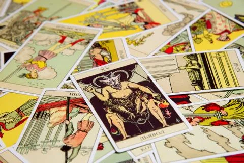 Tarot card Devil. Stock Photos