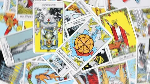 Tarot cards Stock Footage 24730874