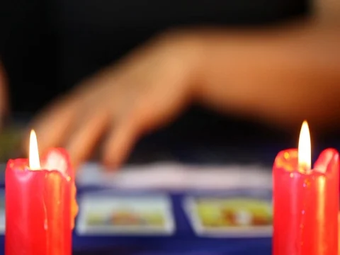 Tarot Cards Stock Footage 76364779