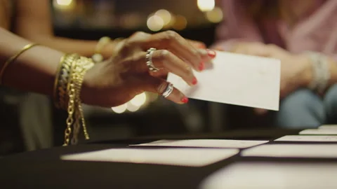 Tarot Cards in Hands of Fortune Teller Stock Footage 247628983