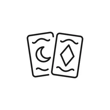 Tarot Cards Icon Stock Illustration