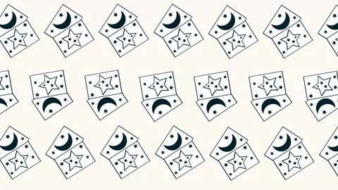 Tarot cards Seamless Pattern Stock Footage 159332355