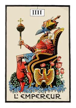 Tarot fortune telling card illustration Illustrazione stock