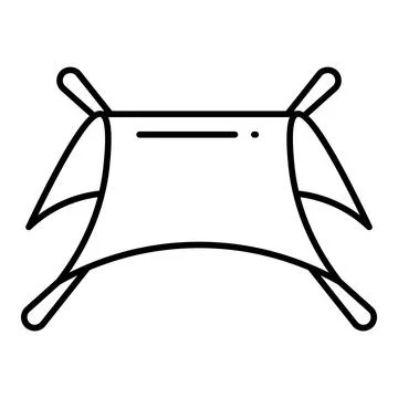 Tarp Line Icon Stock Illustration