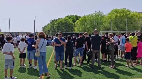 Tarragona decrees three days of mourning for the death of two minors drowned at  Stock Footage 337623588