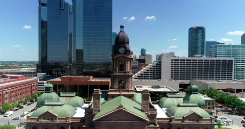 Tarrant County Courthouse in Fort Worth Stock Footage 201432184