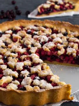 Tart with berries Stock Photos