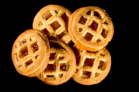 Tart with jam Stock Photos