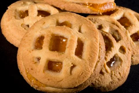 Tart with jam Stock Photos