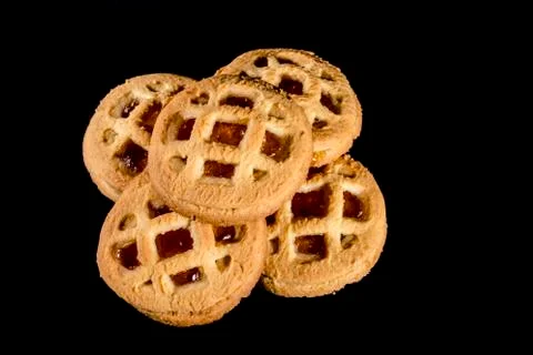 Tart with jam Stock Photos