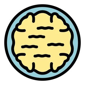 Tart meal icon vector flat Stock Illustration