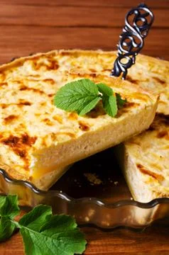 Tart with vegetables Stock Photos