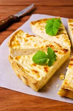 Tart with vegetables Stock Photos