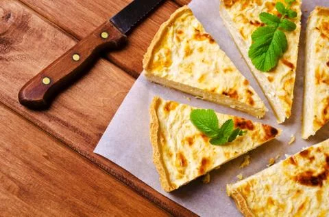 Tart with vegetables Stock Photos