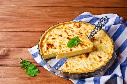 Tart with vegetables Stock Photos