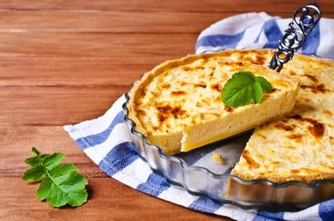 Tart with vegetables Stock Photos