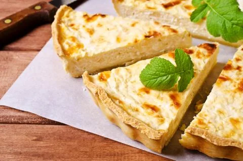 Tart with vegetables Stock Photos