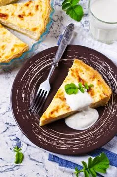 Tart with vegetables Stock Photos