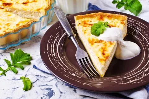 Tart with vegetables Stock Photos
