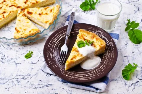Tart with vegetables Stock Photos