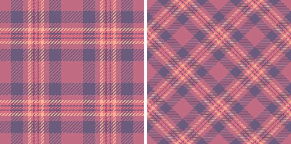 Tartan background pattern of seamless plaid vector with a textile check tex.. Stock Illustration