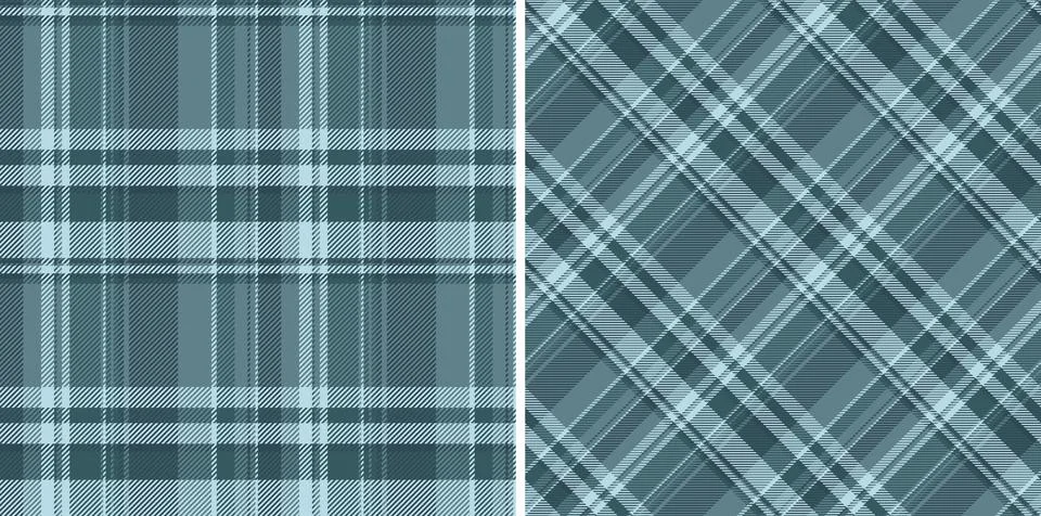 Tartan fabric pattern of texture vector check with a textile background sea.. Stock Illustration